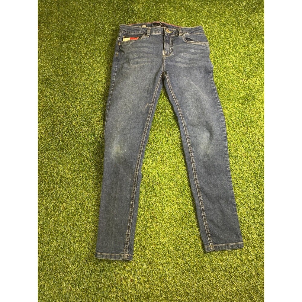 Vintage Tommy Hilfiger Girls Stretch Jegging Jeans Size 14 Blue Skinny Denim